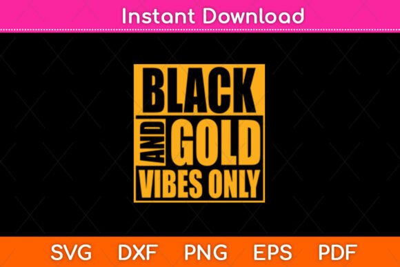 Black and Gold Vibes Only: A Designer’s Take on This Fun SVG Embroidery File
