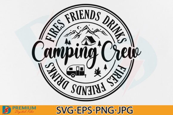 Camping Crew SVG, Funny Friends Camp PNG Review