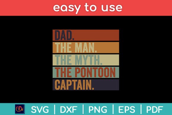 Dad Man Myth Pontoon Captain Funny Svg Review