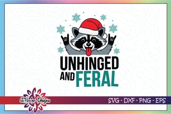 Raccoon Unhinged and Feral Funny SVG