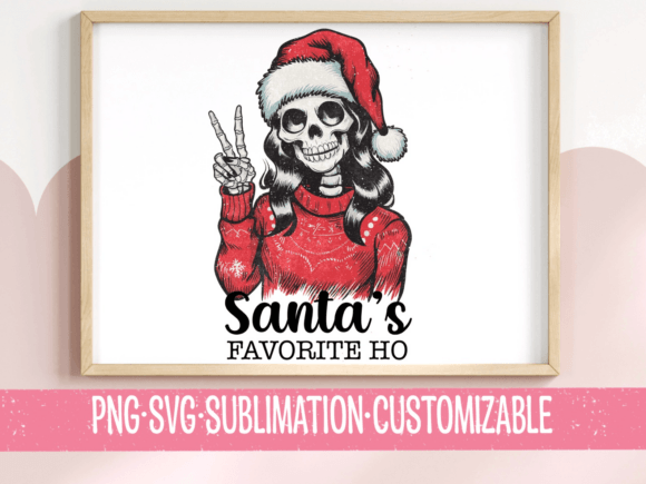 Santa’s Favorite Ho – A Humorous Holiday Embroidery Design