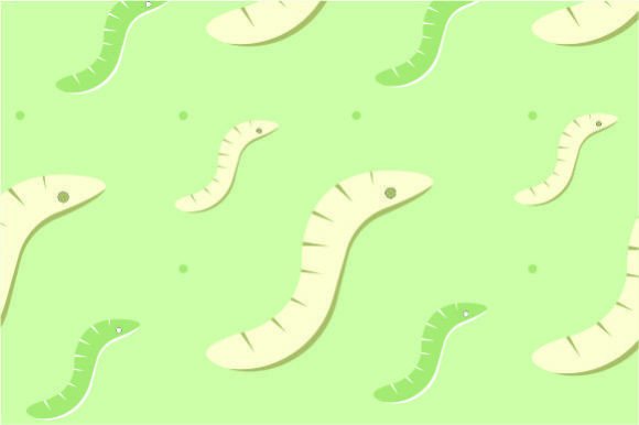 Seamless Pattern with Cute Worms Review